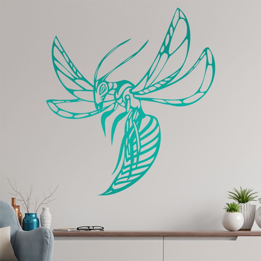 Killer Insekt Wandtattoo in 6 Größen - Wandaufkleber Wall Sticker - Dekoration, Küche, Wohnzimmer, Schlafzimmer, Badezimmer