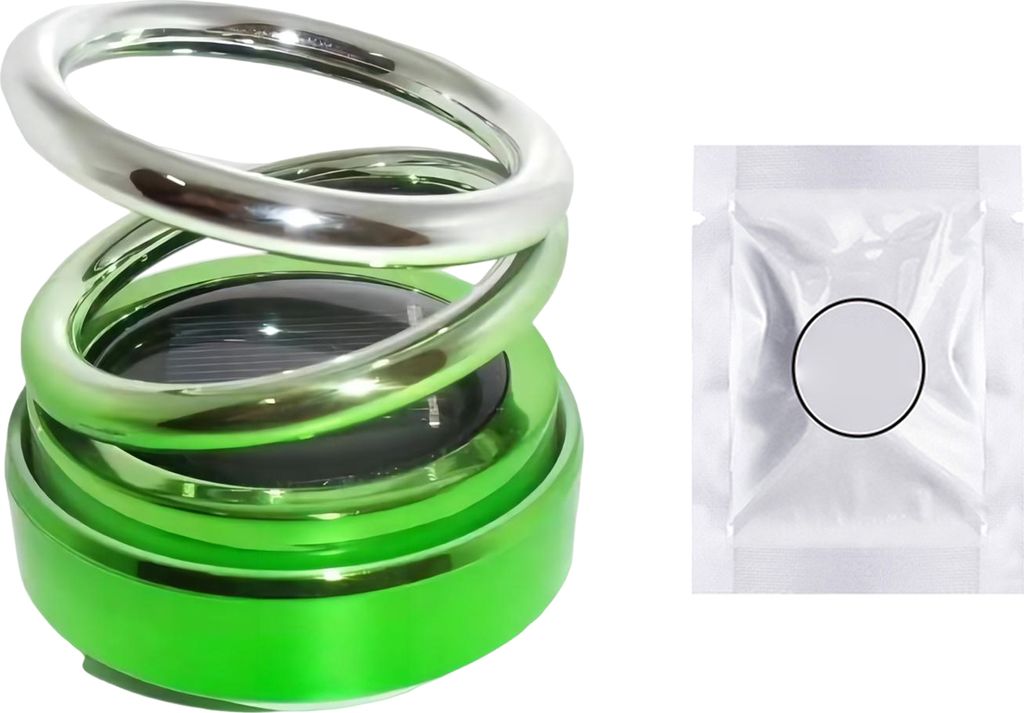 Leistungsstarke tragbare Auto-Aromatherapie, solarbetriebene kinetische Energie reinigt die Luft, elegantes Design-Ornament