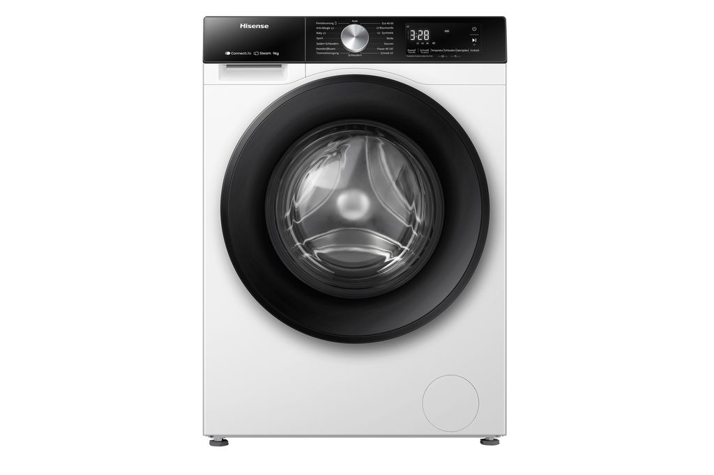 Hisense WF3S9043BW3 Waschmaschine, Frontlader, Dampffunktion, Power JetWash, 9 kg