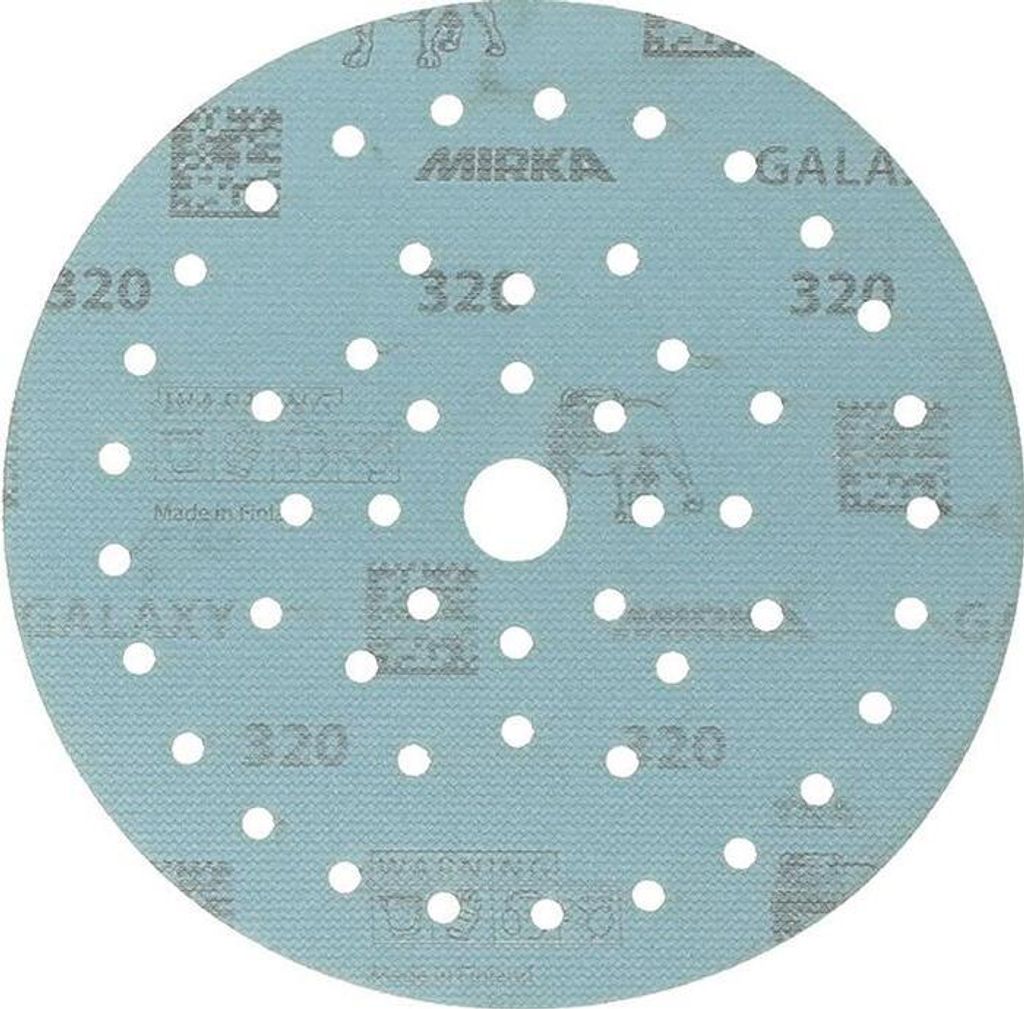 MIRKA GALAXY 150mm Grip Multifit 320, 50/Pack