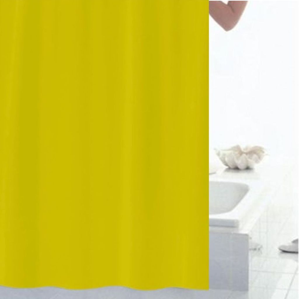 Duschvorhang 120x200 Badvorhang Duschabtrennung Duschgardine Duschvorhangschirm Classic Gelb