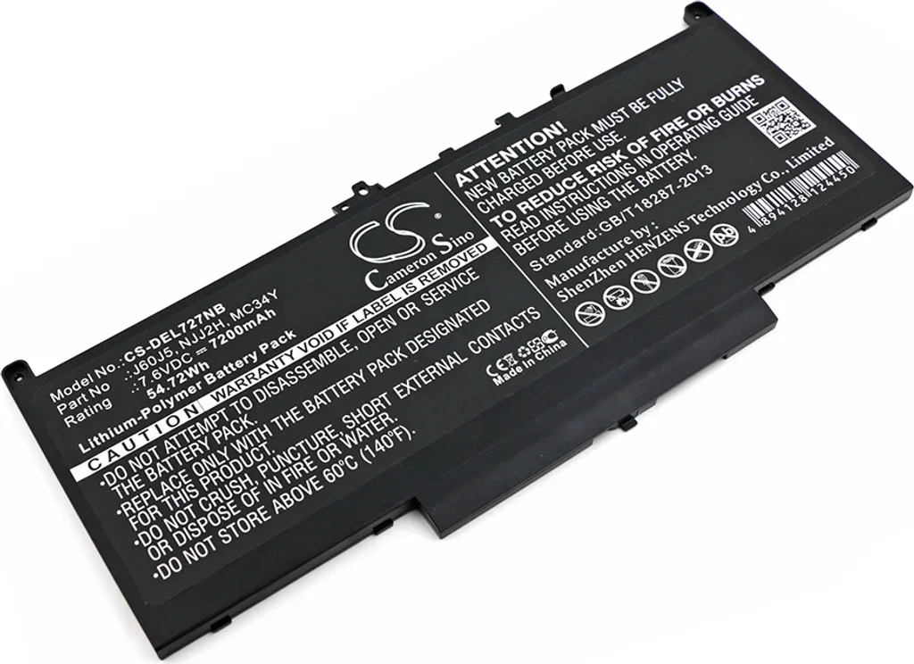 TECHTEK Batteria notebook compatibile con [Dell] Latitude 12 E7270, Latitude 12 E7470, Latitude 14 E7470, Latitude 14 E7470(N007L74701580CN), Latitud