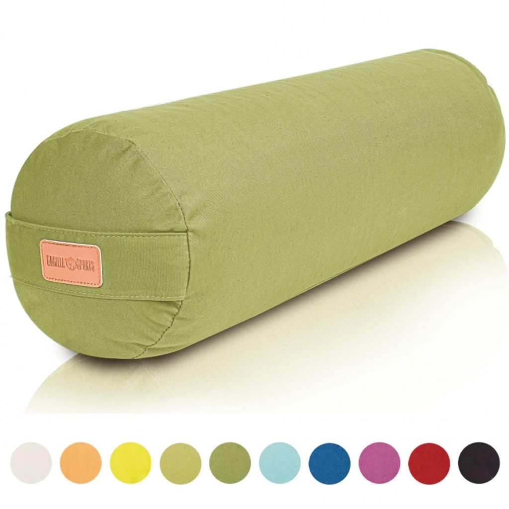 GORILLA SPORTS® Yoga Bolster - Ø20 cm, Waschbarer Bezug, Produktbild 