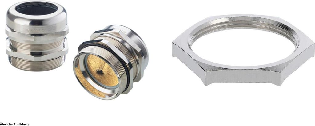 LAPP Verschraubung EMV-BRUSH mit Gegenmutter M40x1,5 mit EMV-Bürste Messing (CuZn) vernickelt Gewindelänge 9,0mm - 1