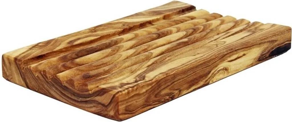 Portasapone Drenante in Ulivo Naturale: Design Sostenibile per Bagno
