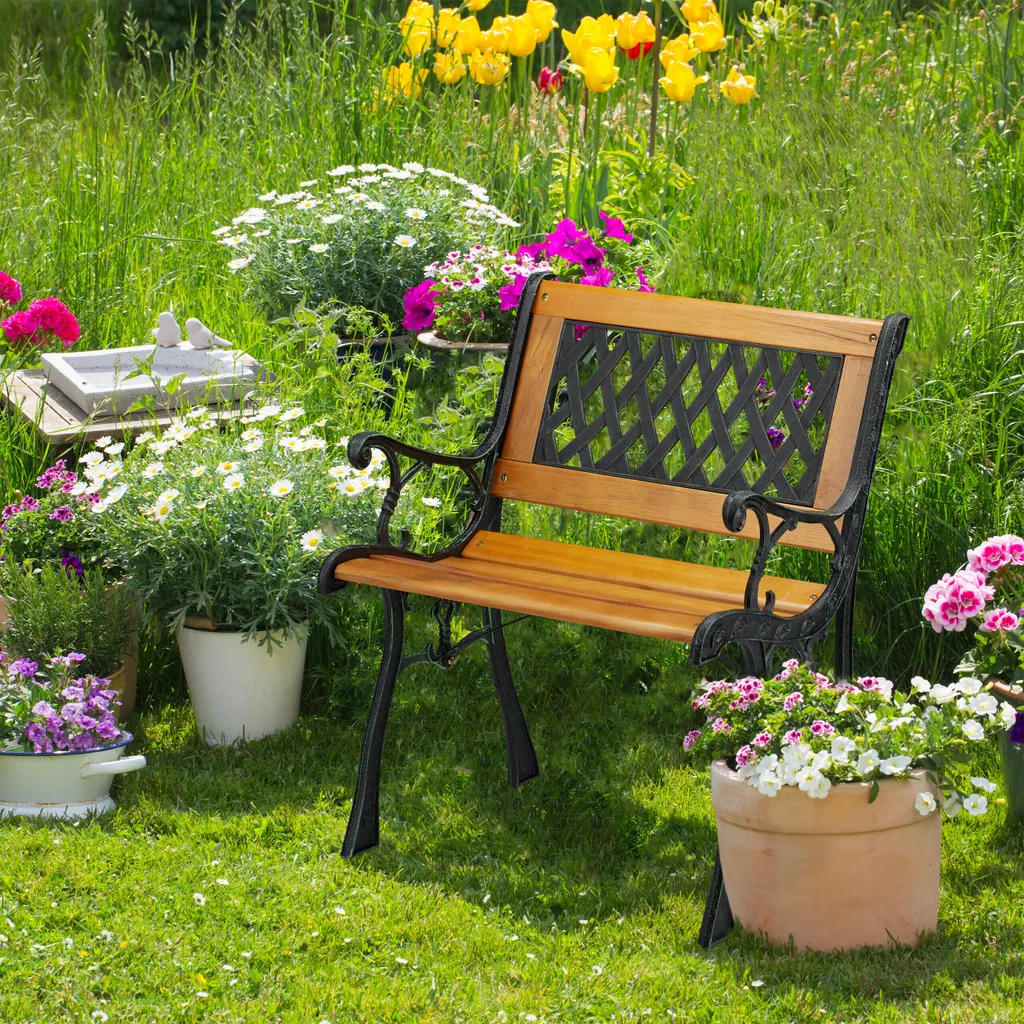 Sedia da Esterno Relaxdays: Relax Basso e Stile Retro per il Giardino - 5