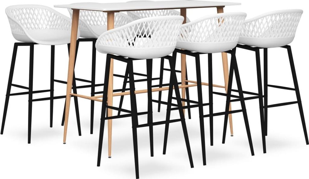 7-tlg. Bar-Set Weiß