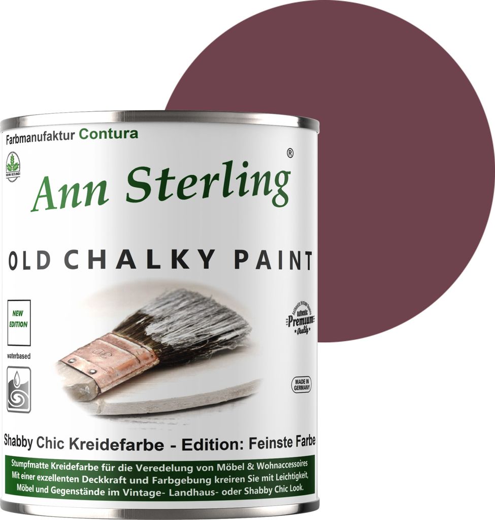 Ann Sterling Kreidefarbe Shabby Chic 750ml - Brombeere Produktbild 