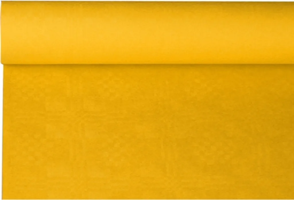 Papstar 12576 Nappe en Papier Jaune en Rouleau 1m x 50m pour Réception