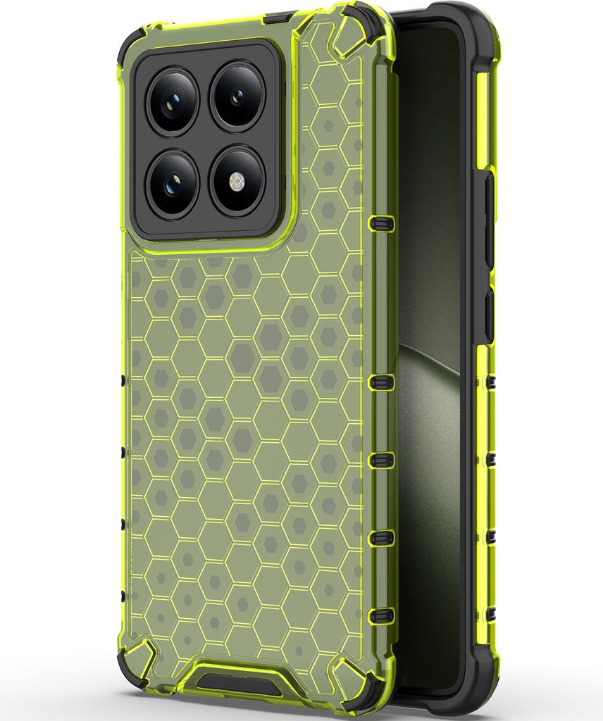 Hülle für Xiaomi 14T Durchscheinend Harter PC Soft TPU Bumper Stoßfeste Handyhülle Grün