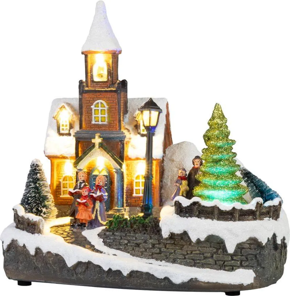Chiesa di Natale MagicHome con LED | Addobbi Natalizi per Presepe