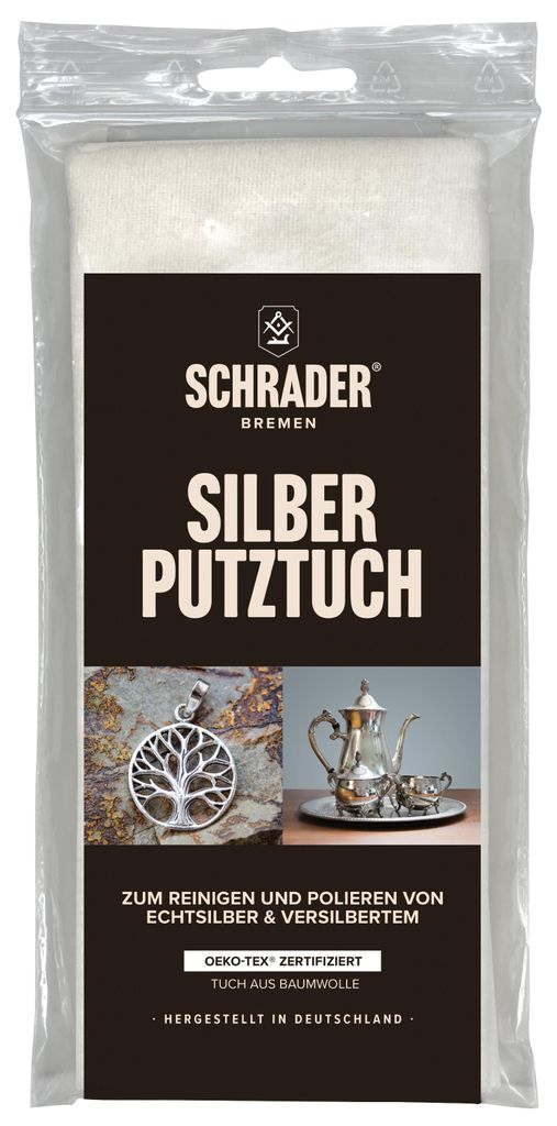 SCHRADER Silber Putztuch - zum Polieren und zur Entfernung Produktbild 
