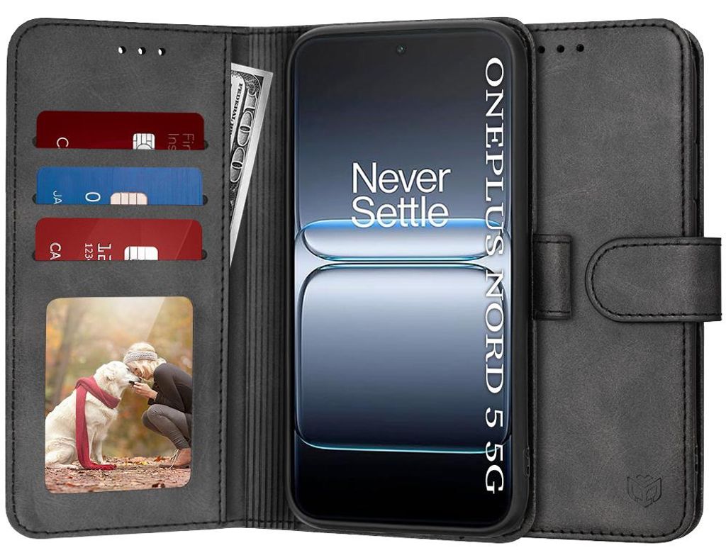 Techsuit - Diary Book knižkový obal pre OnePlus Nord 5 - čierny