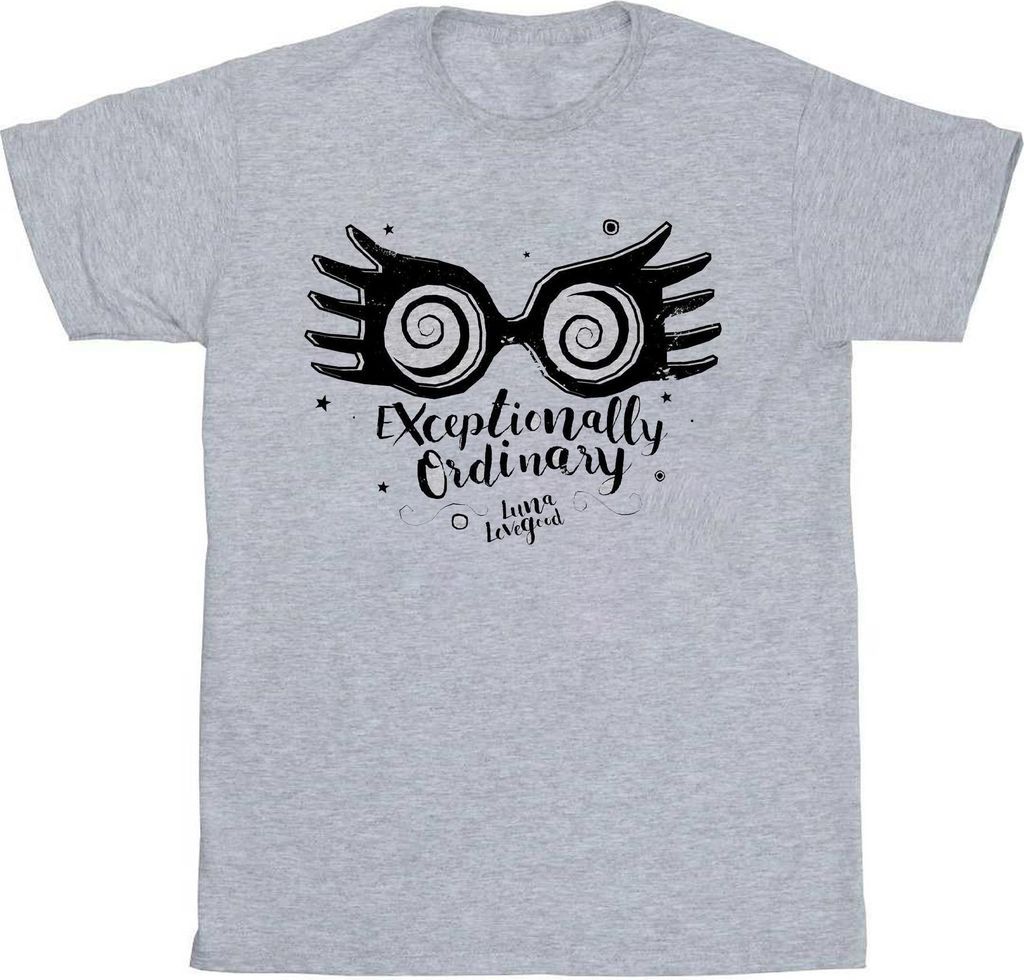 Harry Potter - "Exceptionally Ordinary" T-Shirt für Herren/Damen Uni HE1888 (S) (Grau meliert)