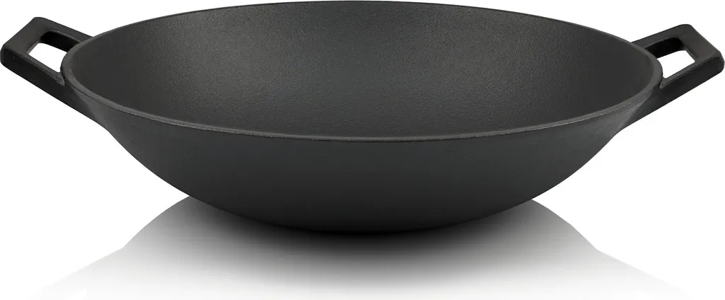 Padella Wok BBQ-Toro 35,5cm in Ghisa: Compatibile Induzione e BBQ