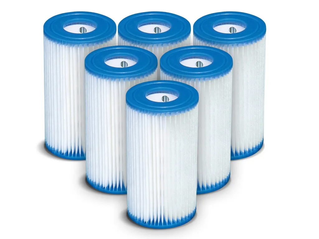 Cartouche de filtration piscine lot de 6 filtres Type B Intex 29005