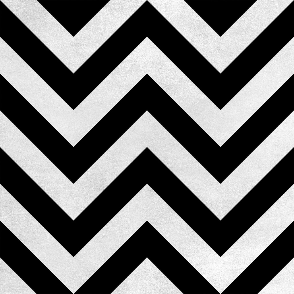 Royal Samt Stoff Polyester Zum Nähen - Motiv Schwarzer Zickzack