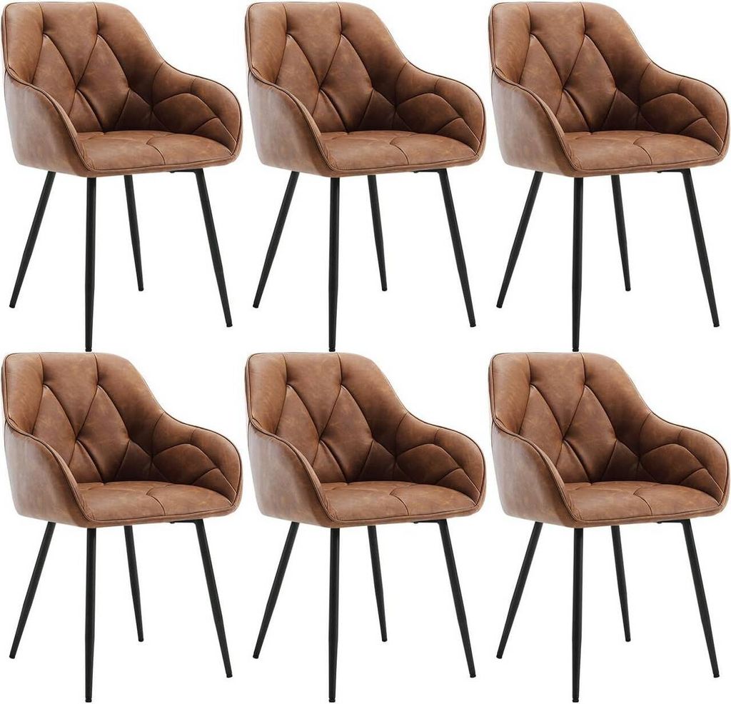 WOLTU 6er Set Esszimmerstühle, ergonomischer Sessel, aus Produktbild 