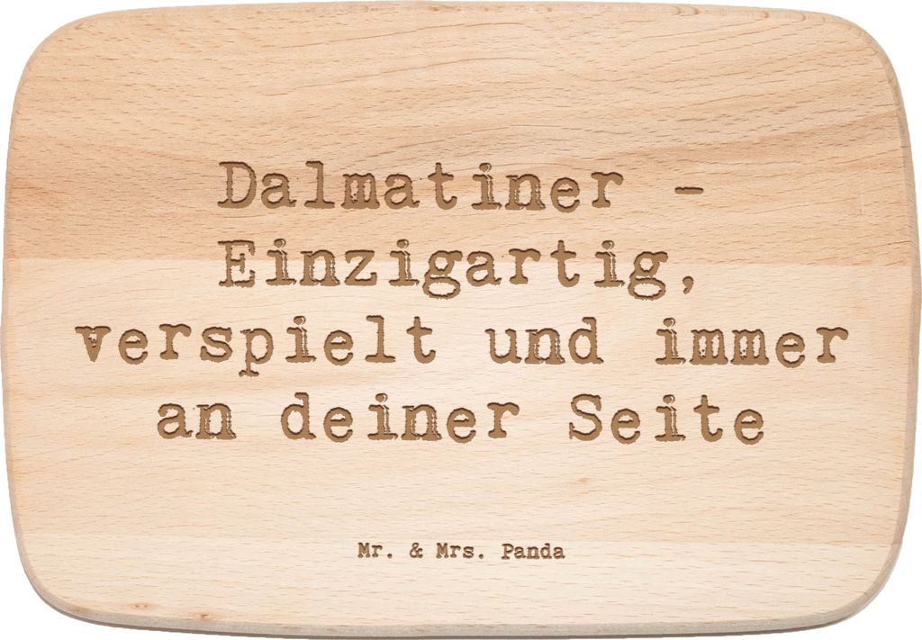 Mr. & Mrs. Panda Holzbrett Spruch Dalmatiner Freund - Transparent - Geschenk, schneidbrett, Frühstücksbrettchen, Pflege, Hunderasse, Hunderassen ...