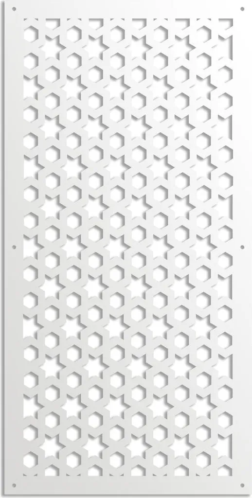 POPSTAR - Pannello in PVC traforato - Parasole 47x94 cm bianco