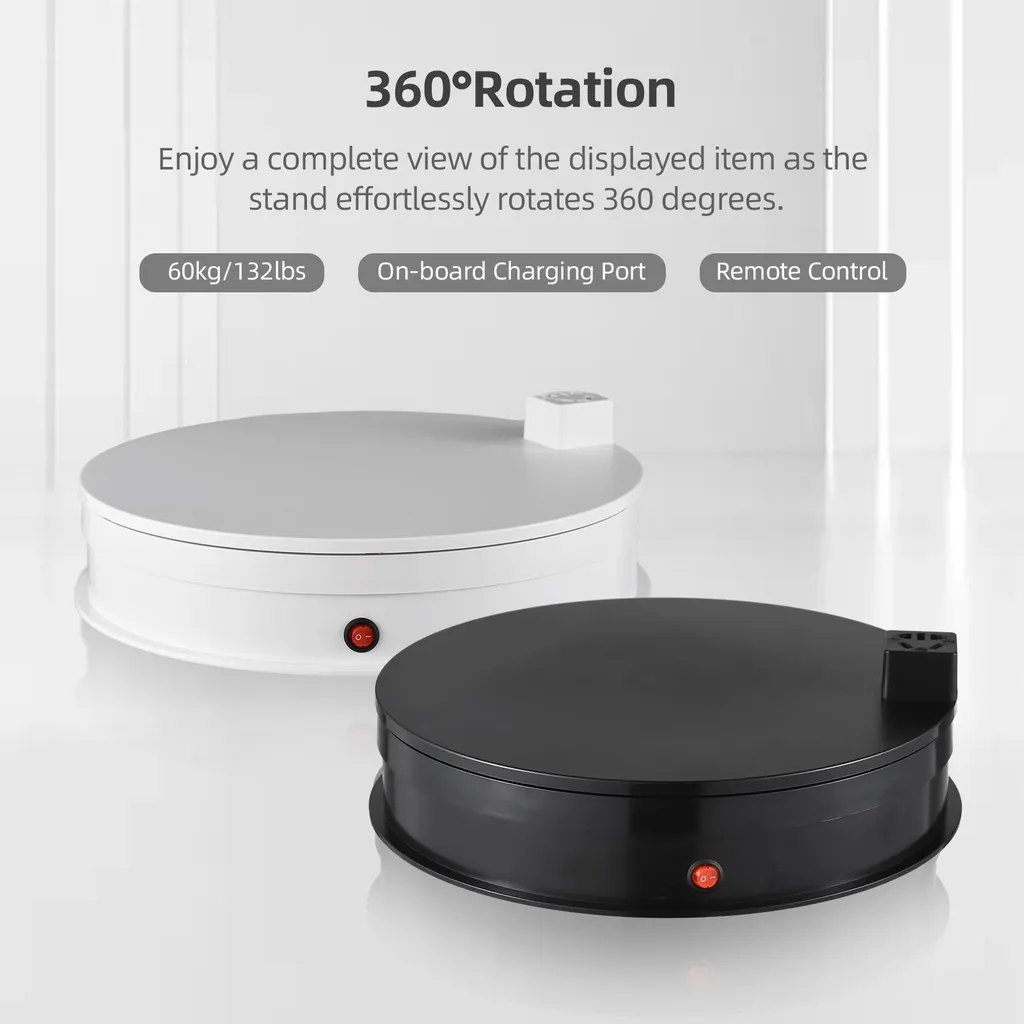 Présentoir Rotatif Motorisé 360° pour Vidéo Produit et Vitrine 60 Kg