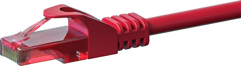 Cavo LAN CAT6 Professional 0.25m Rosso | Rame Cu | U/UTP Patch