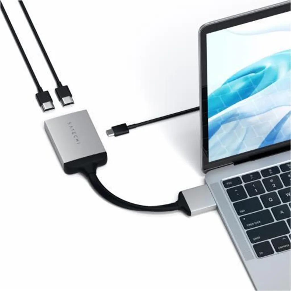 Adaptateur Double Écran HDMI pour Télétravail Satechi USB-C ST-TCDHAS 4K - 7
