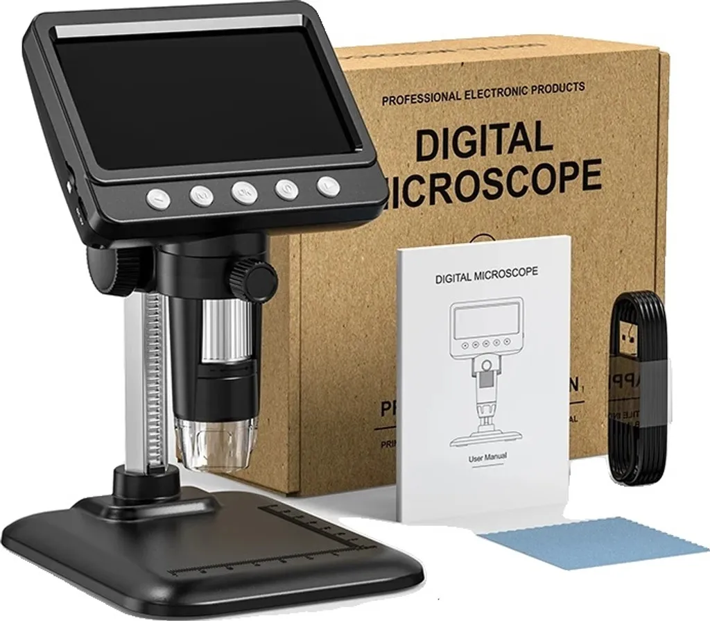 Microscope numérique pour soudure et électronique 1000x écran HD 4,3" noir