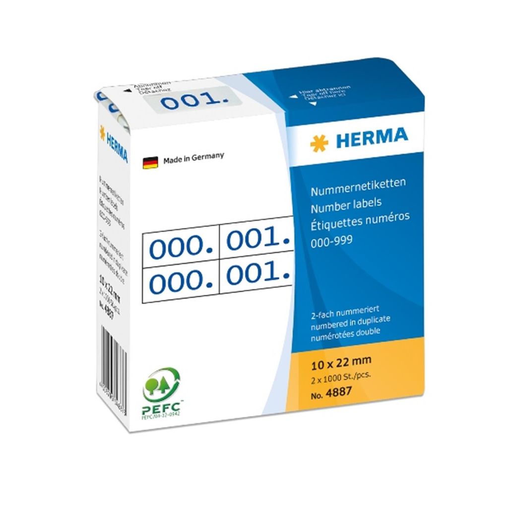 HERMA - Adhésifs de décoration - 1 x 2.2 cm - Bleu - Image du produit 