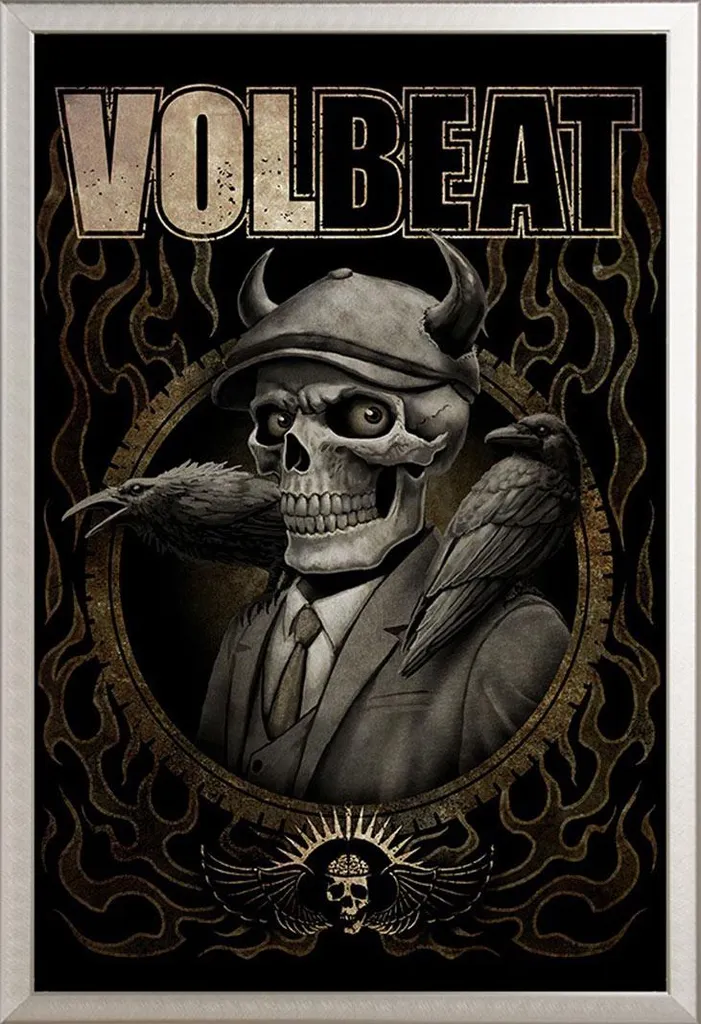Poster Volbeat Skeleton encadré Shinsuke : fini les affiches pliées