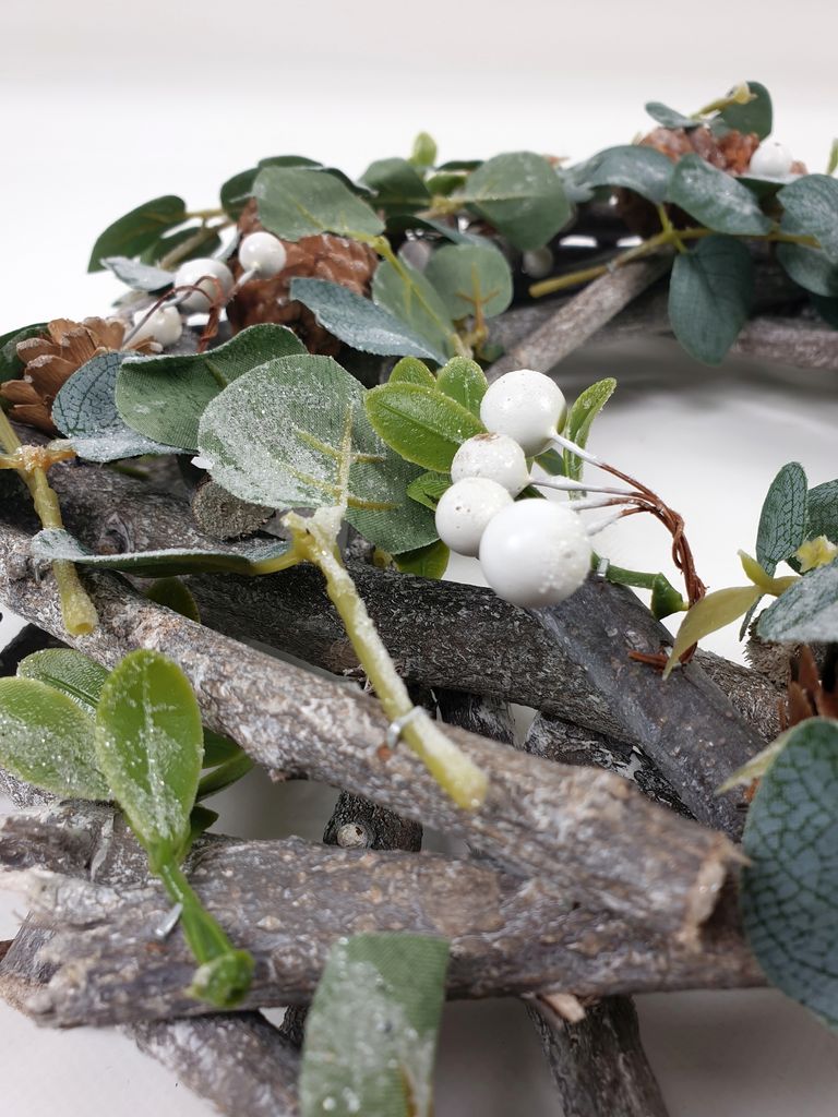 Dekokranz Winterkranz grün 38cm Produktbild 3