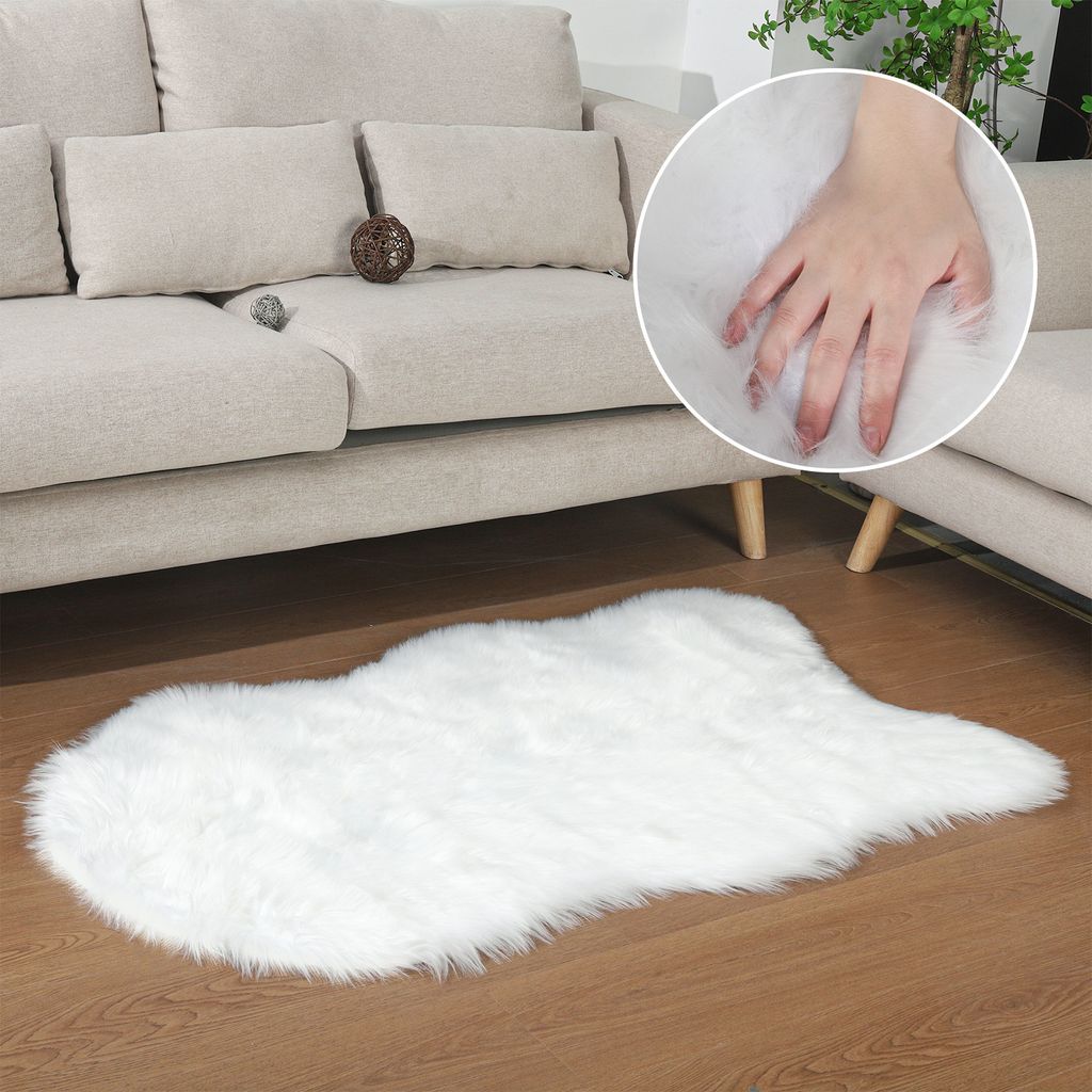120-130 cm Umělá kožešina ovčí kůže koberec z jehněčí kůže Obrázek produktu 13