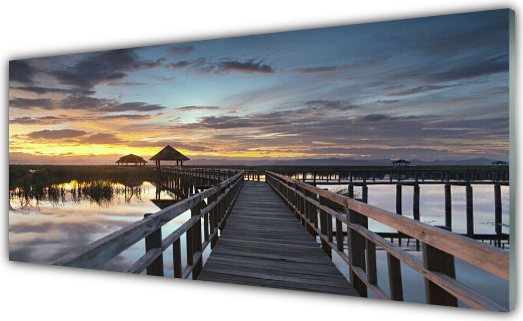 Glasbilder 125x50 Wandbild Druck auf Glas Brücke Architektur