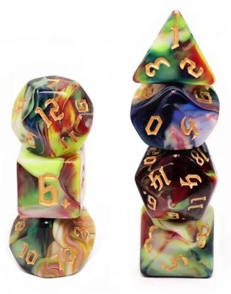 Foam Brain Games Würfel Secret Garden RPG Set Kunststoff multicolor