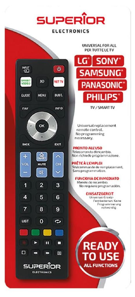 Superior Electronics Ready5 Smart telecomando IR Wireless Immagine del prodotto 