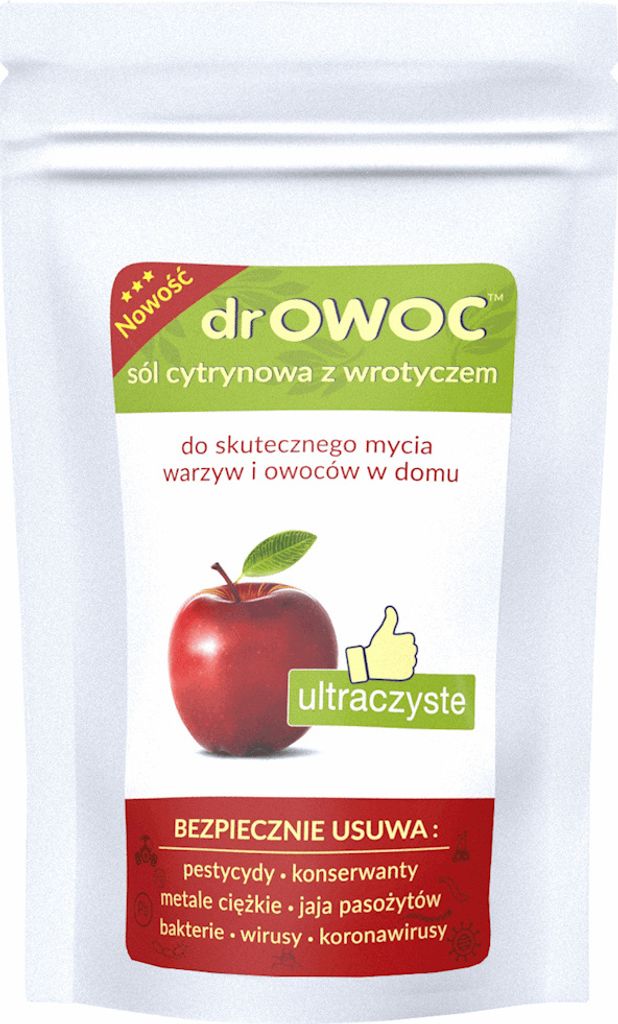 dROWOC Zitronensalz mit Rainfarn zum Waschen von Gemüse und Obst 300g
