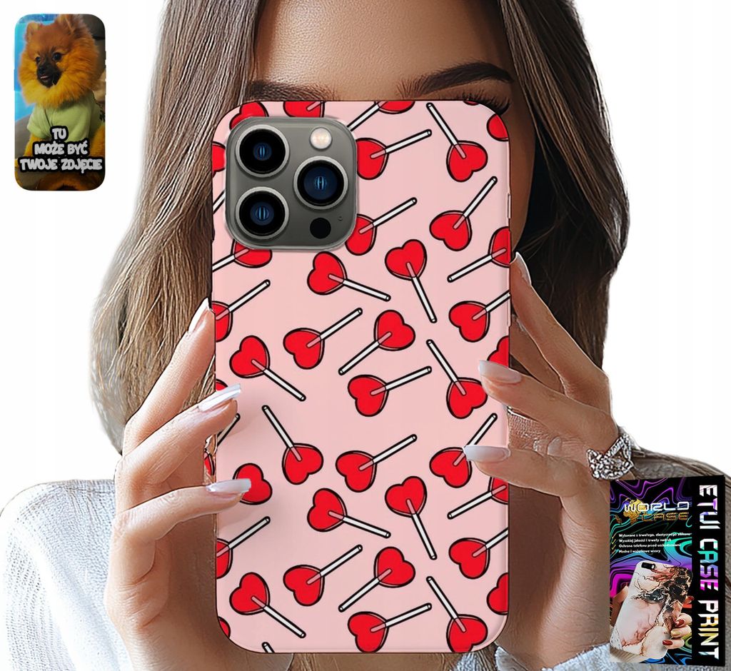 Hülle Für Iphone 13 Pro - Feminine, Modische Lollipop-Herz-Design-Hülle