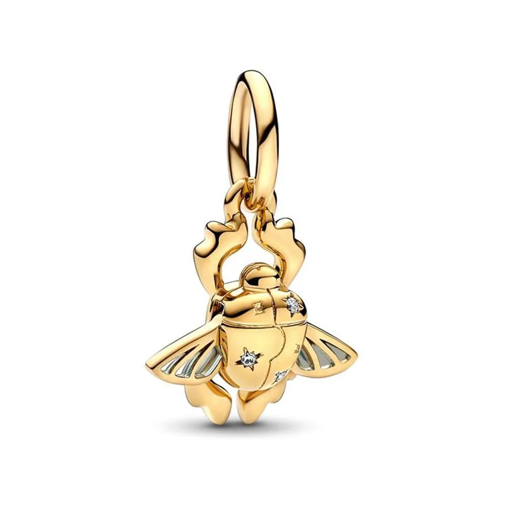 Charm Pendentif Disney Aladdin Scarabée Doré 14k Pandora 762345C01