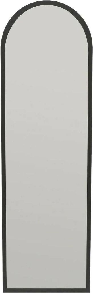 Spiegel Dpolon, Spiegel mit Rahmen, Wanddekorationsartikel, Spiegeldekoration, 50x2h160 cm, Schwarz