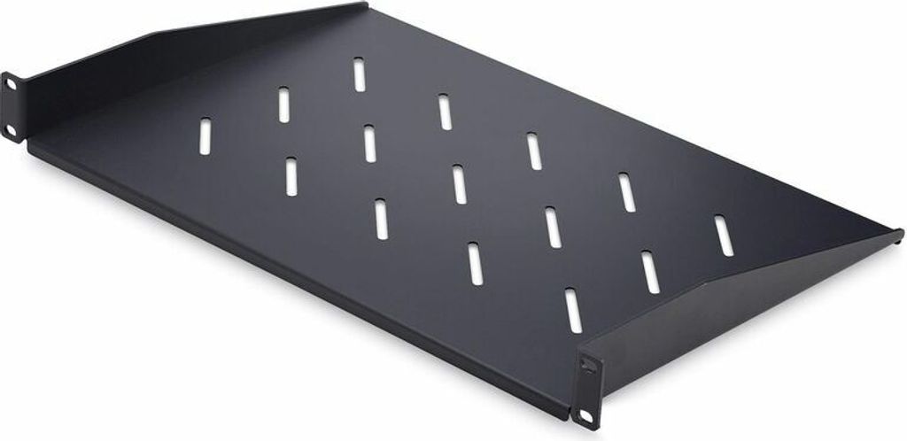 StarTech.com 1HE Belüftetes Server-Rack Fachboden, 31,5cm Tiefe, Perforierte Rackablage/Serverschrank Boden für 19" Racks,Tragkraft 11,3kg - Stah...