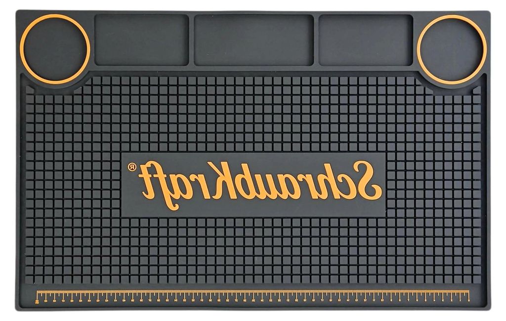 Werkbankmatte 55x35cm – 8mm Dicke Industriequalität – Antirutsch Unterlage mit Organizer & Messskala