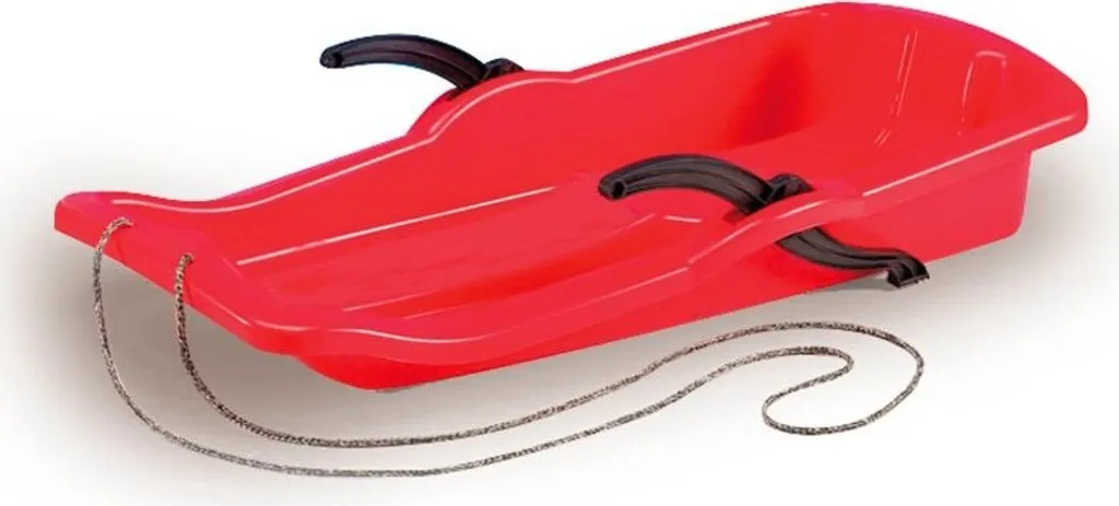 Luge à Freins Latéraux Bob Karol 80cm Rouge - Haute Résistance au Froid