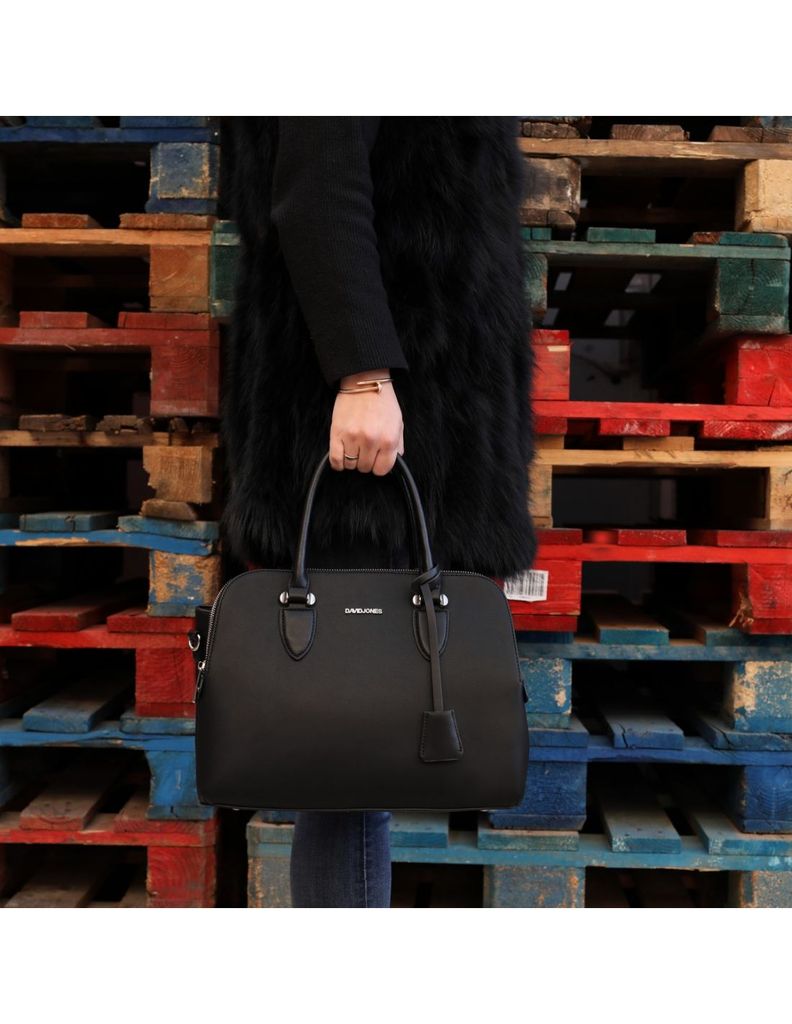 Damen Tasche Shopperbag City Style Handtasche Tote Bag schwarz