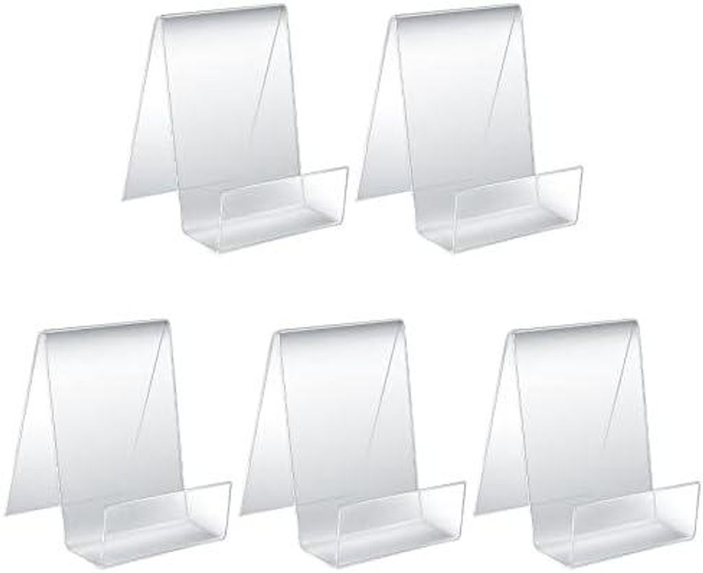 5 Stück Durchsichtige Acryl Buchständer, Tischständer Produktbild 