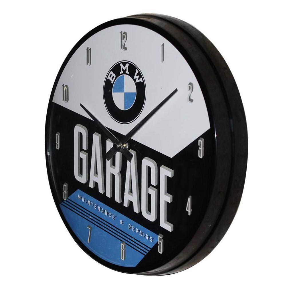 Garage" Wanduhr "BMW 