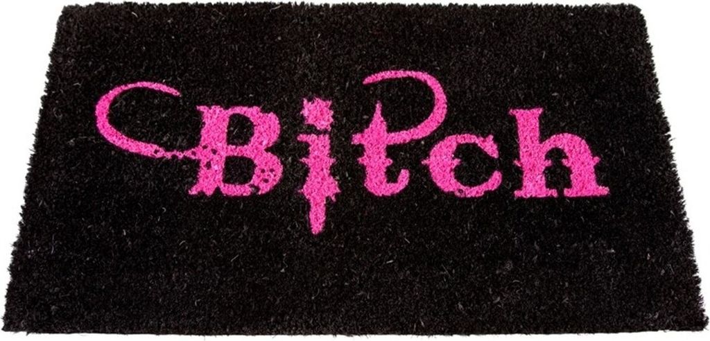 Designer Fußmatte Bitch, Länge 70 cm, Breite 40 cm, Höhe 2 cm - Schmutzfangmatte