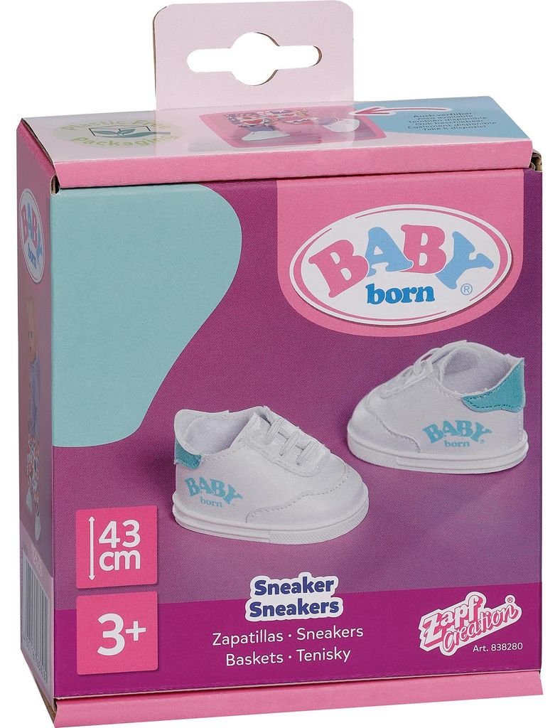 BABY born Sneakers 2 ass. 43cm, topánky pre bábiku, 3 rok / Obrázok produktu 