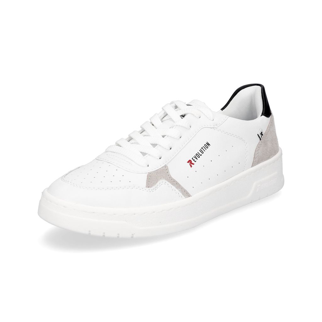 Rieker Evolution Herren Leder Sneaker weiß Produktbild 