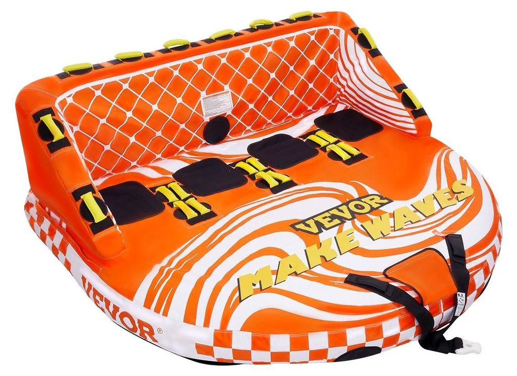 VEVOR Boating Fun Tube Set, nafukovací tažný člun pro 1-4 Obrázek produktu 
