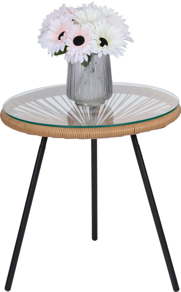 Table d'appoint stable et compacte Ø45cm pour petits salons urbains - 2